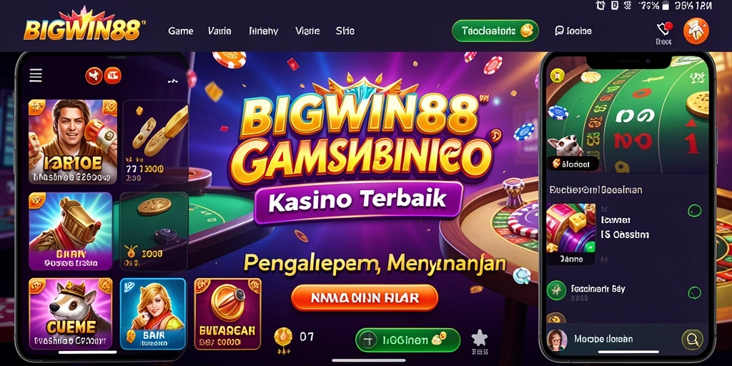 Tampilan menarik dari permainan Kasino dalam BIGWIN88.
