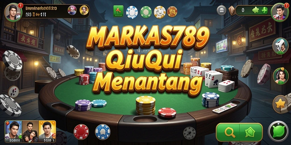 Screenshot utama MARKAS789 menampilkan keseruan gameplay QiuQiu.