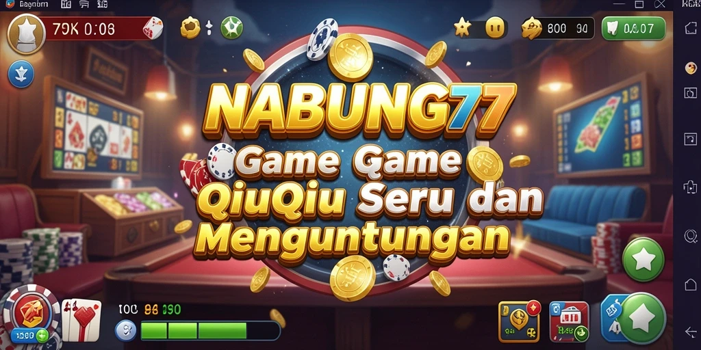 Screenshot NABUNG77 menunjukkan aksi seru dalam permainan QiuQiu.