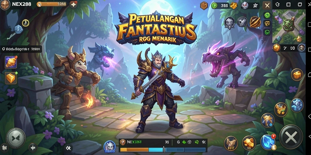 Gameplay RPG epik di NEX288 dengan karakter yang menawan.