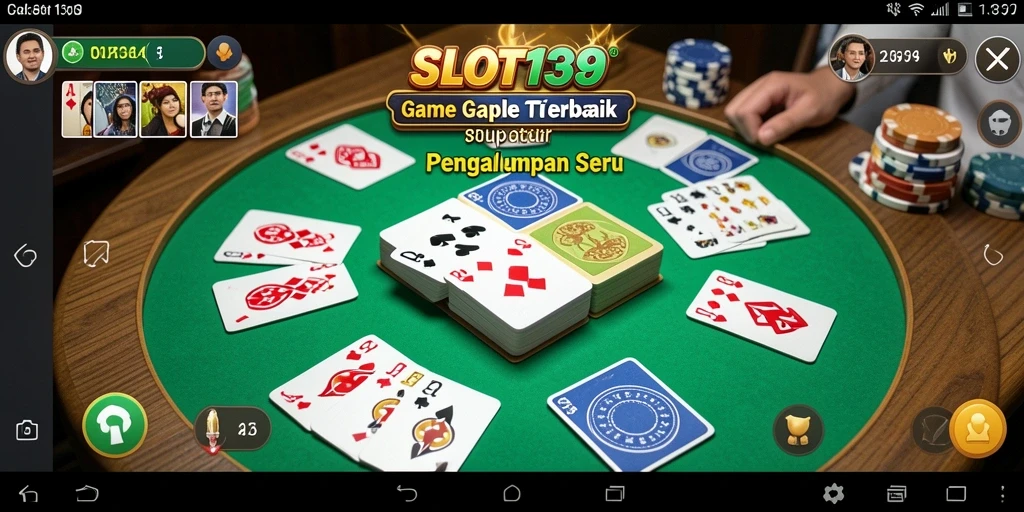 Tampilan grafik menampilkan pengalaman bermain Gaple yang seru dan menarik.