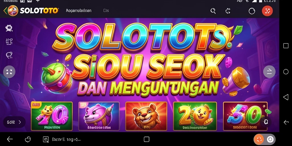 Tampilan gameplay menarik di SOLOTOTO dengan banyak fitur Slot.