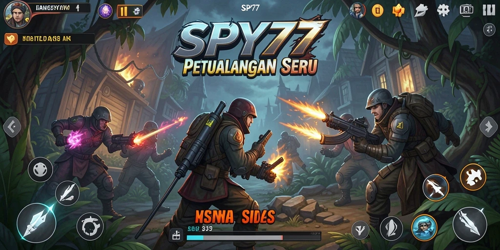 Tampilan menakjubkan dari gameplay SPY77 yang seru.