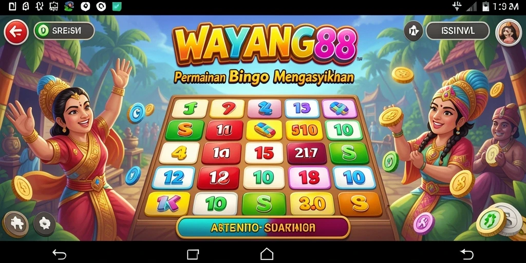 Tampilan gameplay Bingo yang menarik di WAYANG88.